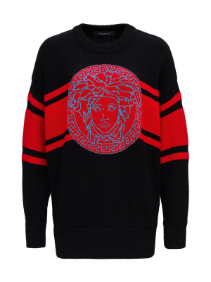 Versace Medusa Intarsia Sweater