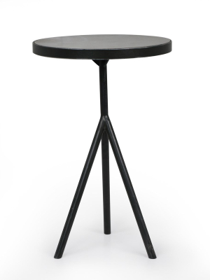 Corin End Table-bluestone/powder Black