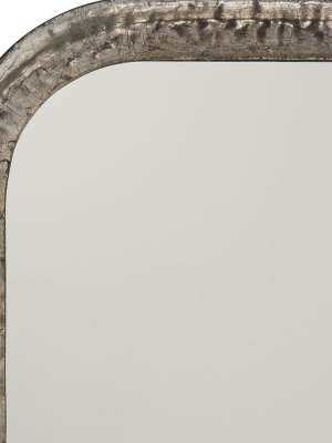 Jamie Young Capital Mirror In Silver Leaf Metal