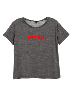 Lover [distressed Women's 'baby Tee']