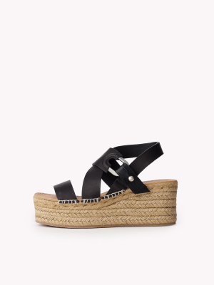 August Espadrille - Leather