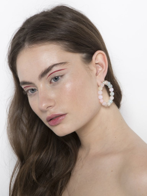 Agate Candy Statement Hoops