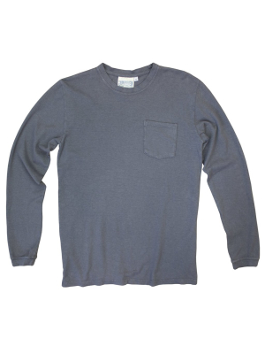 Diesel Gray Baja Pocket Long Sleeve Tee