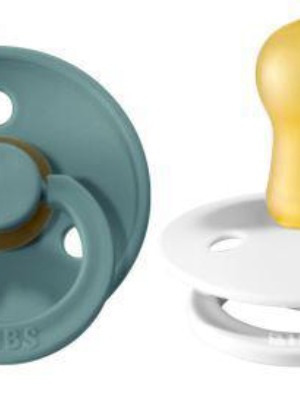 Bibs Pacifier 2 Pack: Island Sea + White