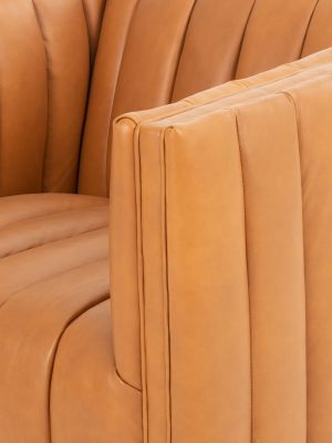 Cosima Leather Swivel Chair