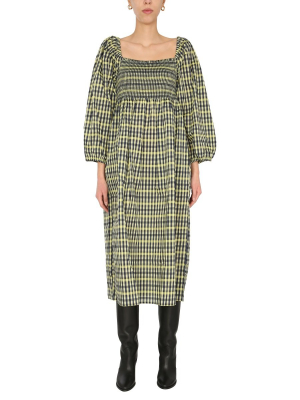 Baum Und Pferdgarten Aquina Checked Midi Dress