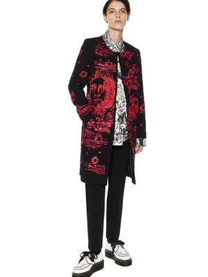 Paillette Modern Toile Duster Coat