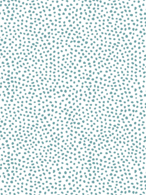 Huddy's Dots Wallpaper In Teal From The Wallpaper Republic Collection By Milton & King