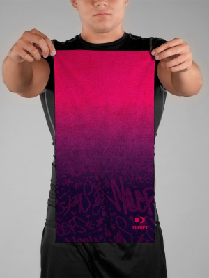 Tie Dye Pink Neck Gaiter