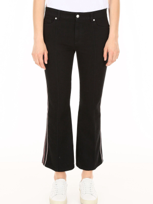 Alexander Mcqueen Flared Crop Jeans