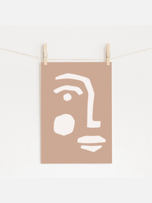 Abstract Portrait Beige