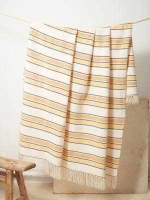 Gold Stripe Throw