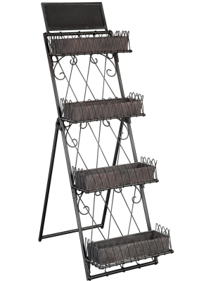 Hekman 27699 Tiered Metal Shelves Special Reserve