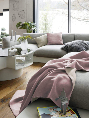 Duo Cotton Throw 150x200cm In Pink & Cream