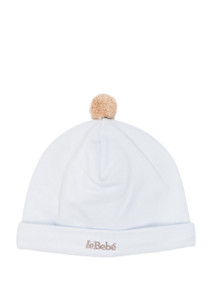 Le Bebe Enfant Pom Pom Detail Beanie