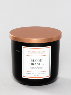 12oz Lidded Glass Jar 2-wick Candle Blood Orange - The Collection By Chesapeake Bay Candle