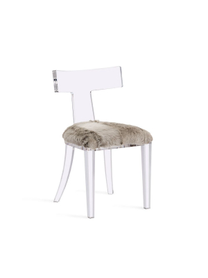 Tristan Acrylic Klismos Chair In Various Colors