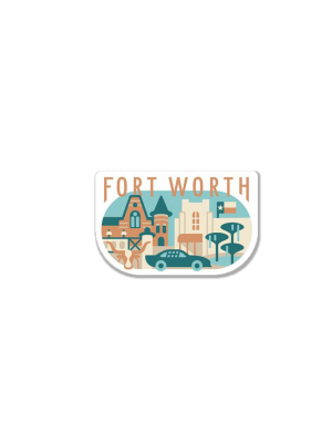 Texas Towns Fort Worth Sticker