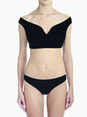 Punta Low Rise Bikini Bottom - Onyx Black