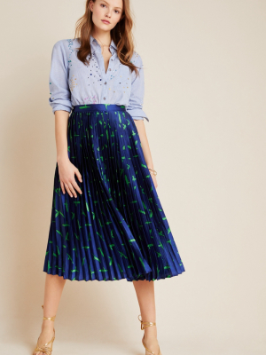 Judith Pleated Midi Skirt