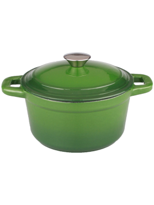 Berghoff Neo 7 Qt Cast Iron Round Covered Casserole, Green