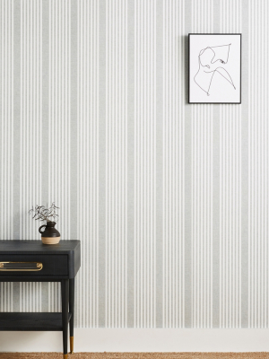 French Linen Stripe Wallpaper