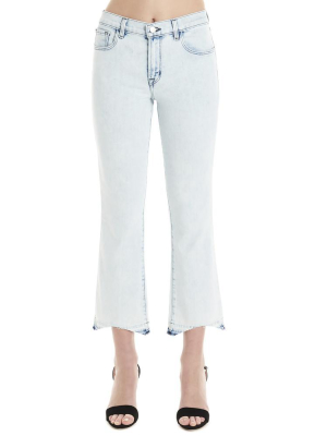 J Brand Cropped Flared Skinny Jeans