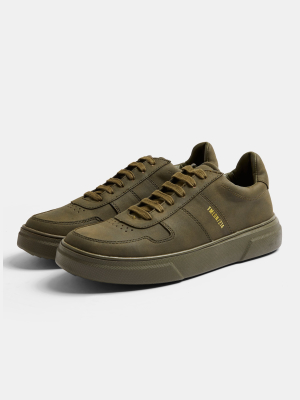 Green Chunky Drone Stripe Sneakers