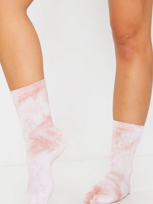 Nude Tie Dye Socks