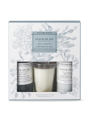 Williams Sonoma Fleur De Sel Guest Set