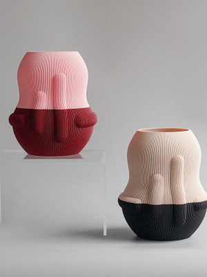 Uau Project: Pink/maroon Eggplant Vase (polish Artist)