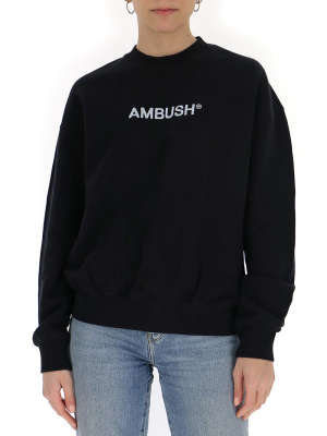 Ambush Logo Embroidered Crewneck Sweatshirt