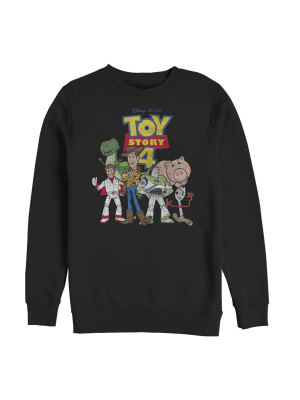 Men's Toy Story Character Logo Party Sweatshirt