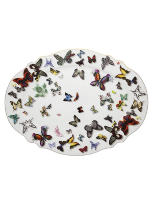 Vista Alegre Christian Lacroix Butterfly Parade Large Oval Platter