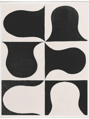 Paule Marrot, Black And White Abstract Framed