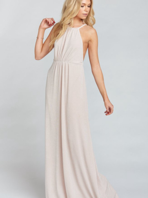 Amanda Maxi Dress ~ Dancing Queen Shine Blush