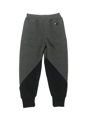 Kid's Glider Sweatpants - Vintage Charcoal // Black