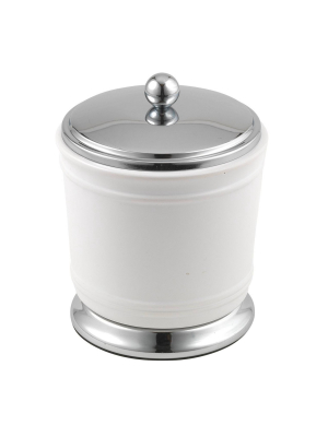 Isabella Cotton Jar White/chrome - Popular Bath