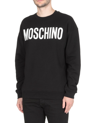 Moschino Logo Printed Crewneck Sweatshirt