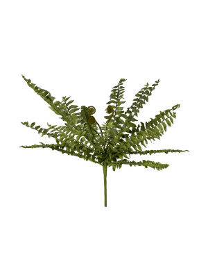 Vickerman 15" Green Boston Fern Bush.