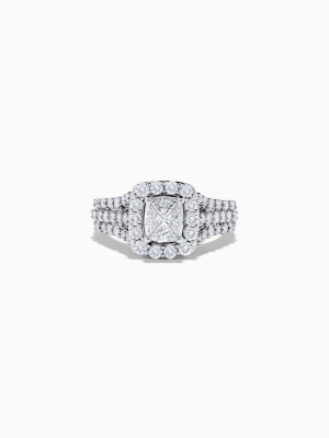 14k White Gold Diamond Ring, 2.00 Tcw