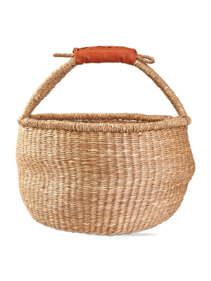 Tag Handled Seagrass Basket