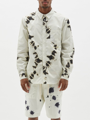 Splatter Print Cotton Shirt