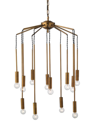 Jamie Young Cascade Pendant In Antique Brass