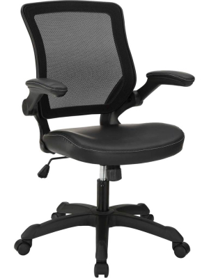 Vincent Vinyl Office Chair Black