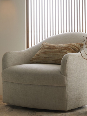 Delfino Chair Frost Linen Swivel