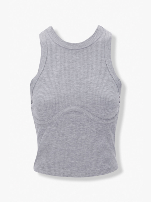 Seamed Racerback Tank Top