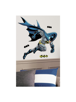 21 Batman Bold Justice Peel And Stick Wall Decal Blue - Roommates