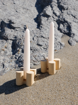 Natural Sand Candle Holder