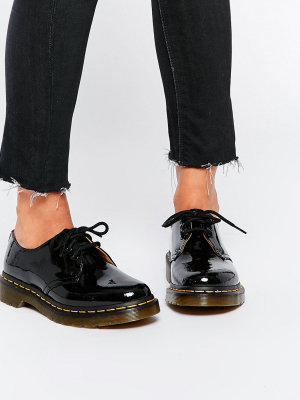 Dr Martens 1461 Classic Black Patent Flat Shoes